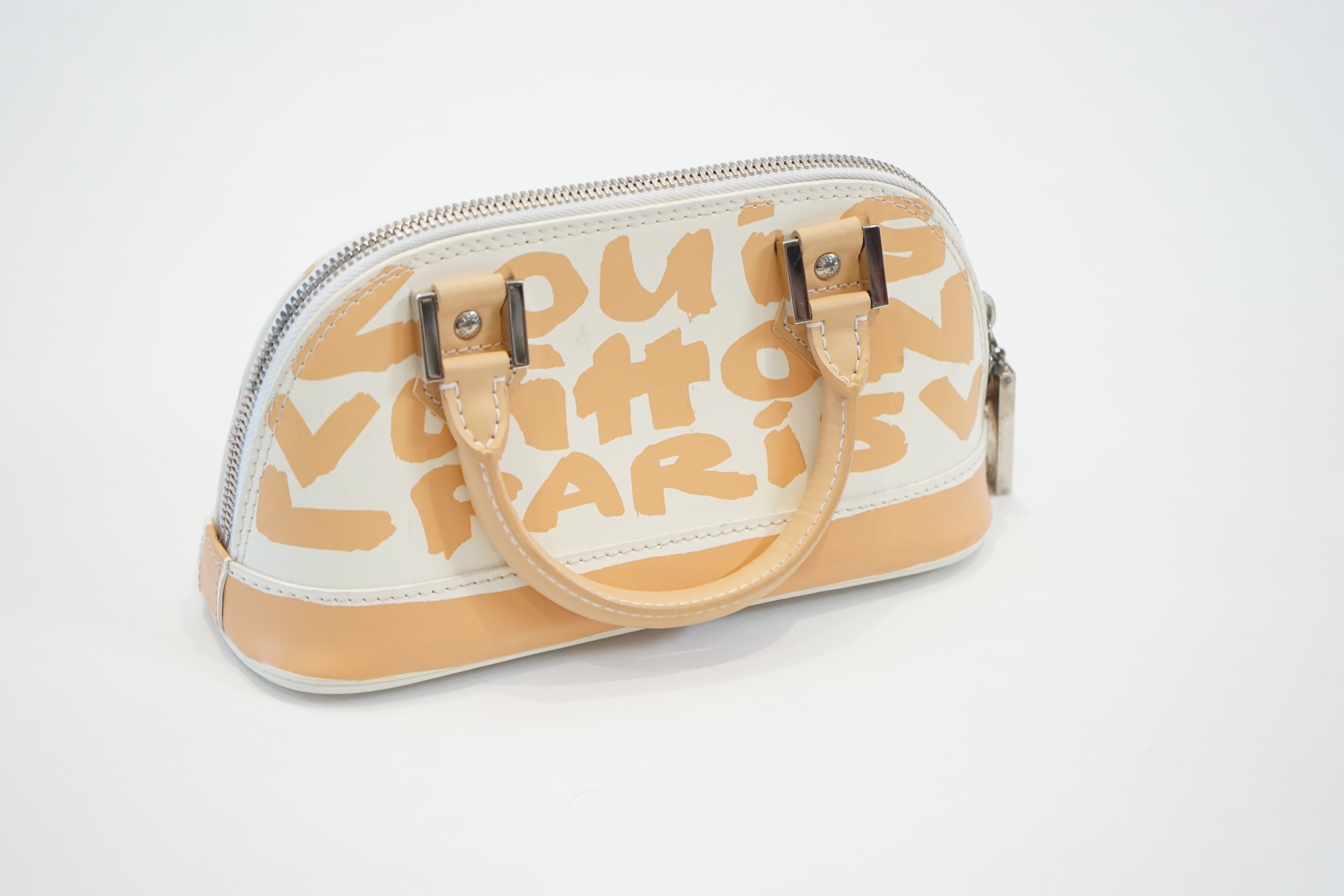 A Louis Vuitton x Stephen Sprouse 2001 GRAFFITI Alma BB Handbag - Neutrals width 25cm, depth 10cm, height 12cm